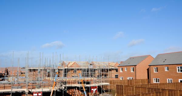 New homes being built.