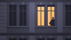 Building Gloomy Illustration Golden