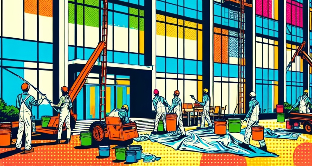 Redecorating Office Building Pop Art Style
