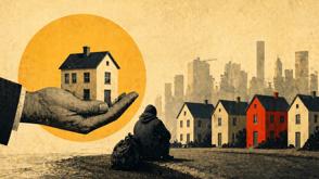 Crisis Landlord Illustration Golden