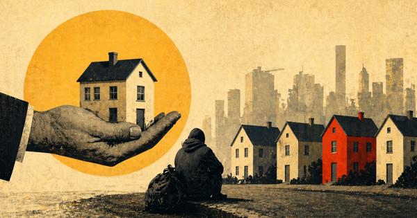 Crisis Landlord Illustration Golden