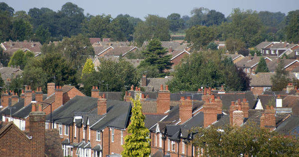 Terraced Housing Aerial Golden