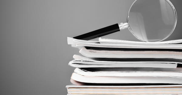 Magnifying Glass Papers Golden