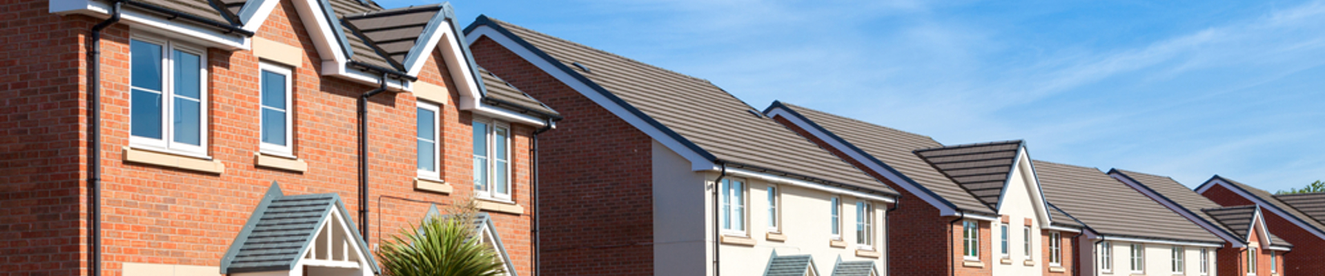 A row of semi-detached houses.
